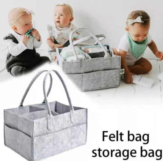 Baby Essentials Organizer Bag – Portable Multi-Purpose Storage Caddy