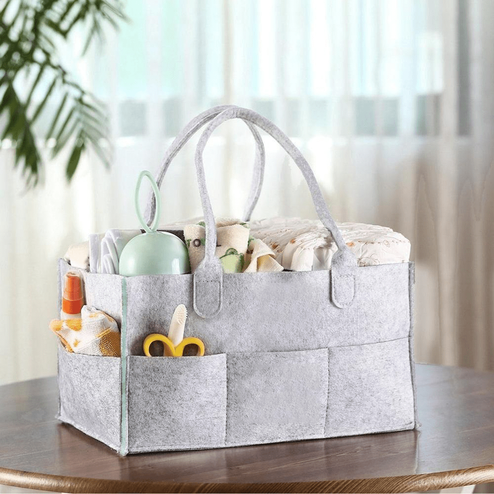 Baby Essentials Organizer Bag – Portable Multi-Purpose Storage Caddy