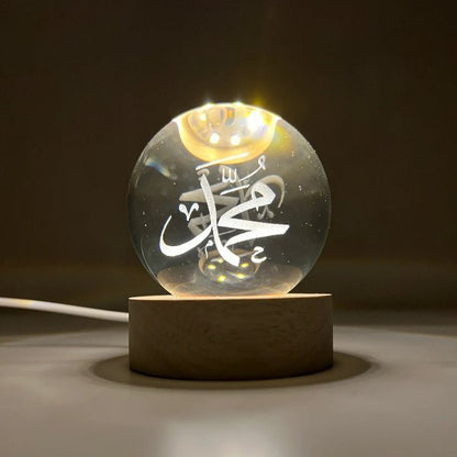 Islamic Crystal LED Lamp