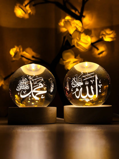 Islamic Crystal LED Lamp