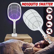 Rechargeable Mosquito Swatter with UV Light – 2-in-1 Electric Killer Racket