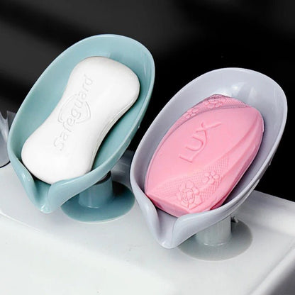 Waterfall-Style Soap Holder with Drain